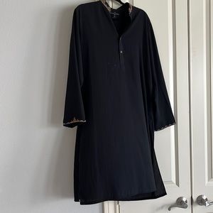 Black Junaid Jamshed Kurta